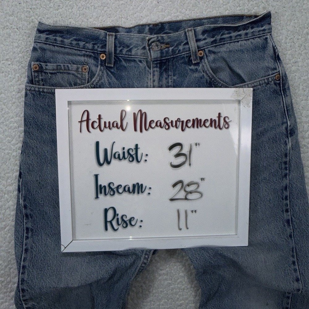 VTG Levis 505 Jeans Men's 34x30 (Actual 31x28) Y2K Grunge Streetwear - Picture 10 of 10